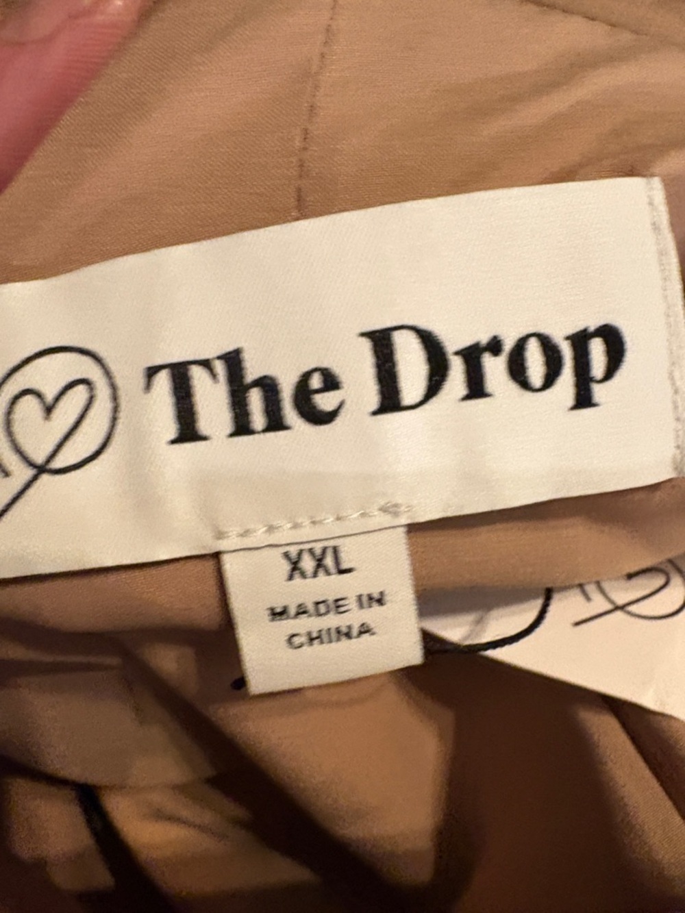 The Drop Women's Tan Single-Button Blazer - Picture 3 of 3